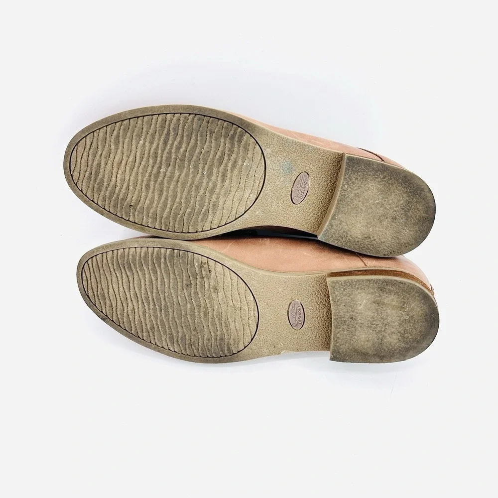 Camel‎ Leather Horsebit Loafers Womens 8.5 Old Money Coastal Preppy Equestrian